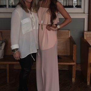Pepper mayo pink jumpsuit